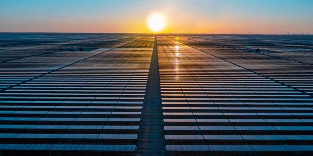 The 300MW Sakaka solar farm in Saudi Arabia.Photo: ACWA Power